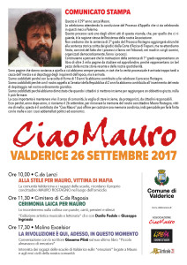 Comunicato stampa Ciao Mauro 2017