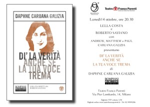 Milano 14 ottobre_Daphne Caruana Galizia