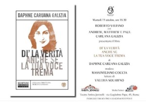 Roma 15 ottobre_Daphne Caruana Galizia